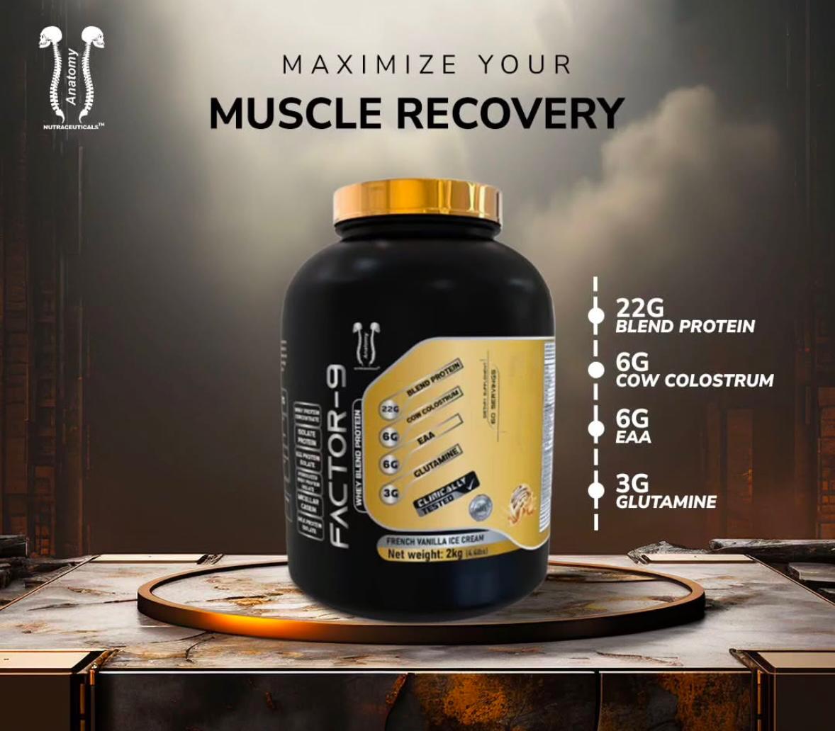 Anatomy Factor 9 Whey Blend Protein Powder (2kg)