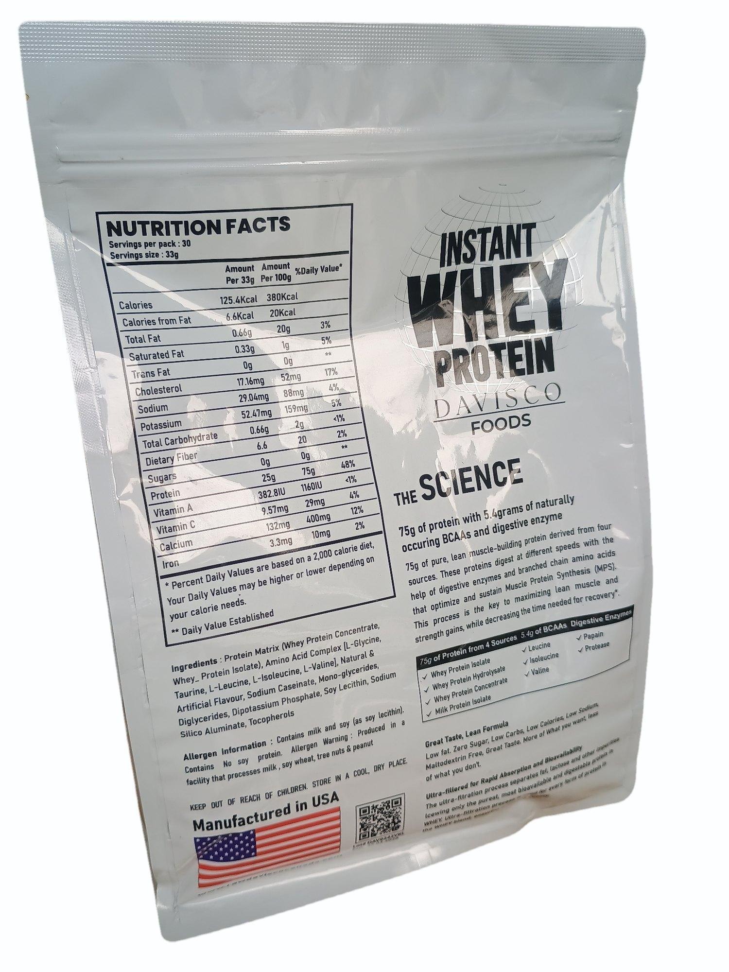 instant davisco whey protein concentrate, 1 kg instant davisco whey protein concentrate, 1 kg
